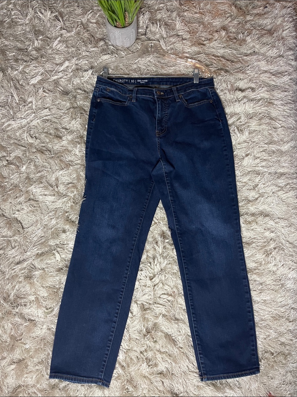 Talbots Deep Indigo Straight Leg Jeans